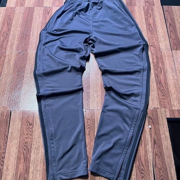 Adidas Grey Black Striped Retro Sportswear Track Sweatpants Fits small - Picture 2 of 5